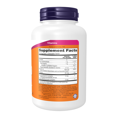 Vitamin C-500 Cherry Chewable 100 Tablets