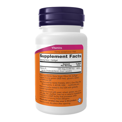 Vitamin D3 5000 IU 30 Softgels