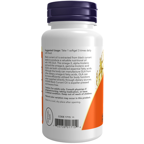 Black Currant Oil 500 mg 100 Softgels