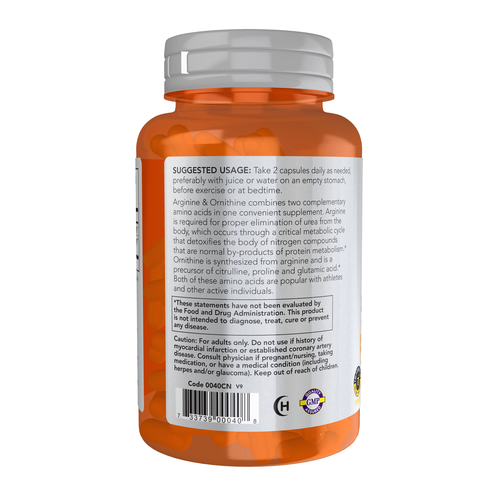 Arginine & Ornithine 100 Veg Capsules