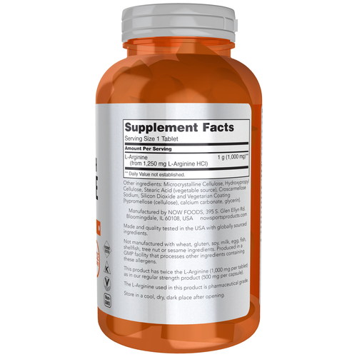 Arginine 1000 mg Double Strength 180 Tablets