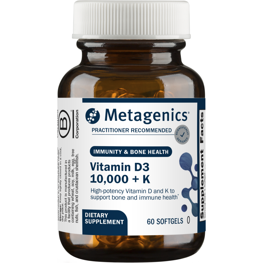 Vitamin D3 10,000 + K - 60 Softgels