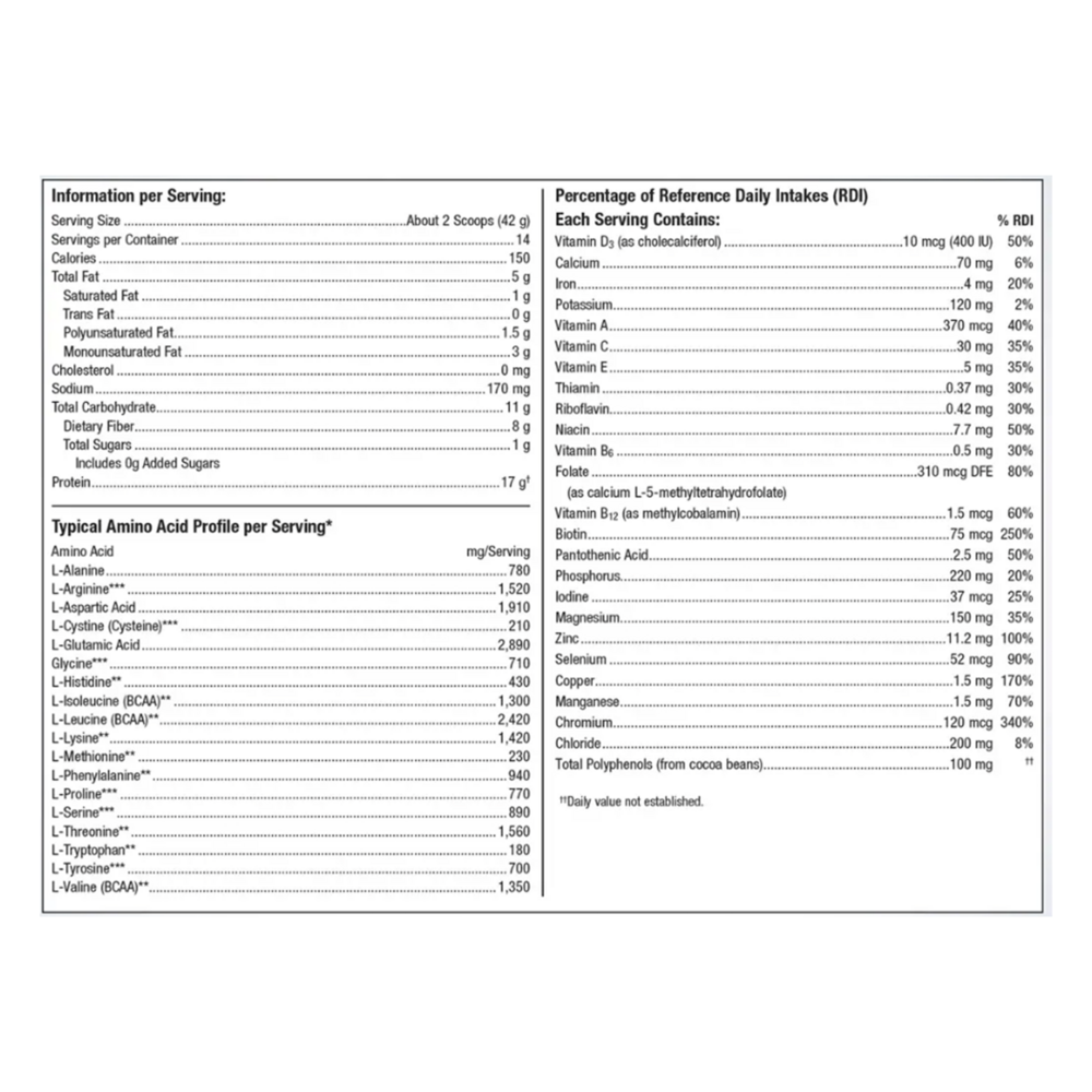 UltraMeal Advanced Protein French Vanilla Flavor - 20.74 oz 588 Grams