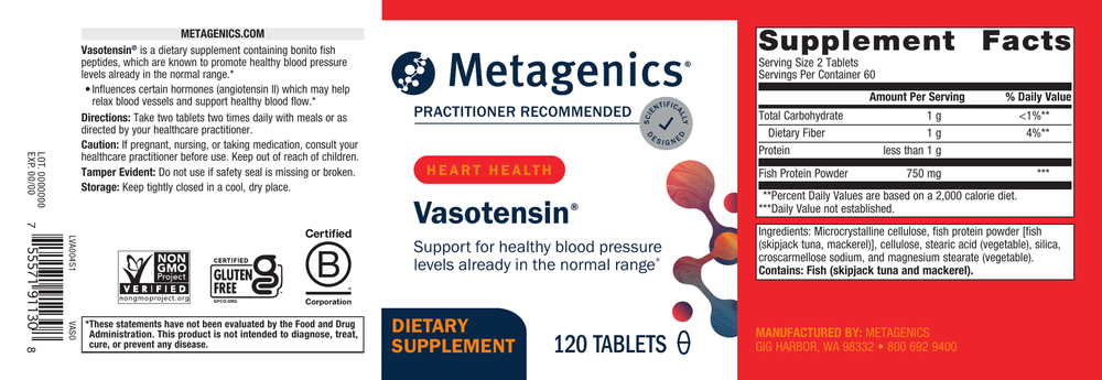 Vasotensin - 120 Tablets