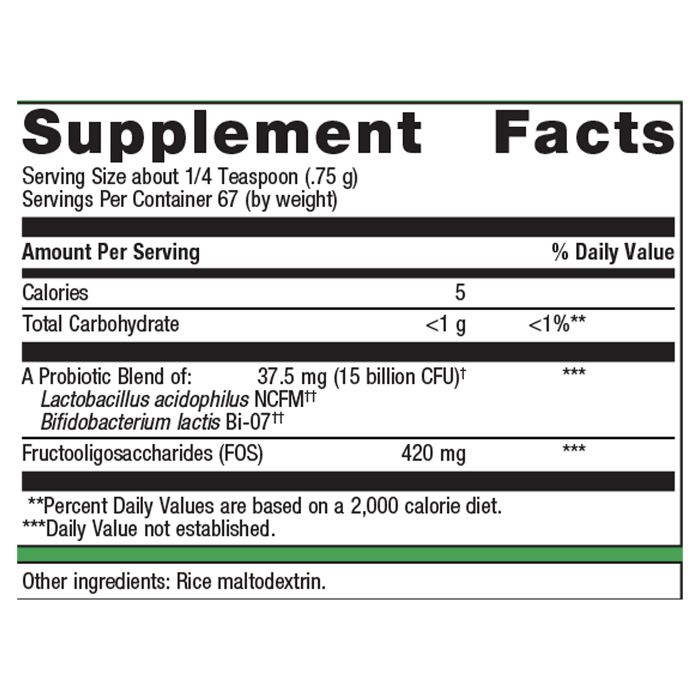 UltraFlora Synergy Probiotic Powder - 1.77 oz 50.25 Grams