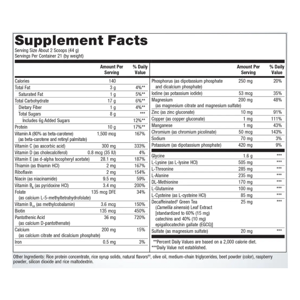 UltraClear Plus Detox Powder Berry Flavor - 32.59 oz 924 Grams