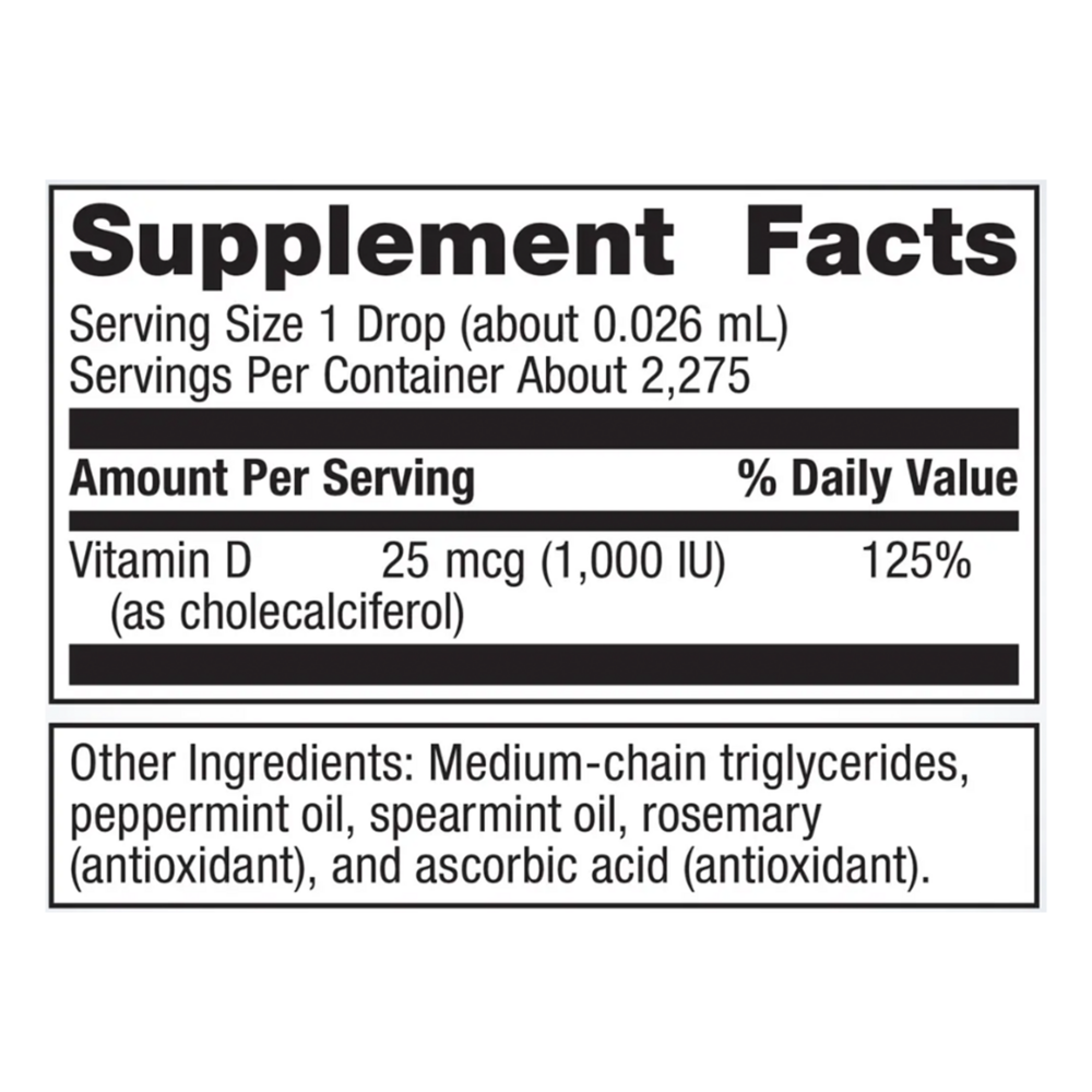 Vitamin D3 Liquid - 2 fl. oz 59.14 ml