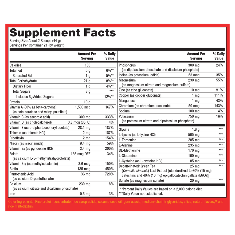 UltraClear Plus pH Detox Powder Vanilla Flavor - 32.59 oz 924 Grams