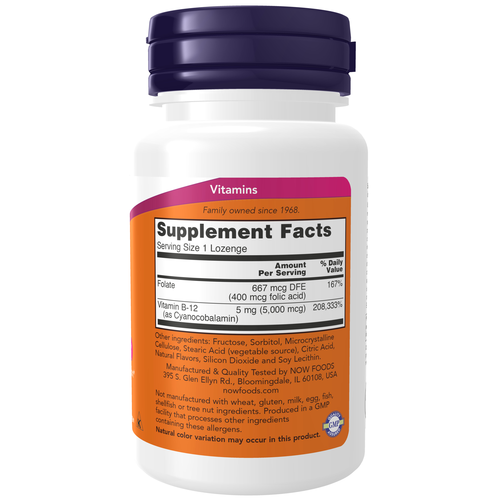 Vitamin B-12 5000 mcg 60 Lozenges