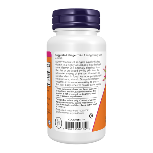 Vitamin D-3 1000 IU 180 Softgels