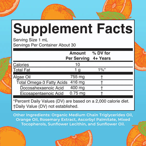 Vegan Omega-3 Liquid Drops 1 oz