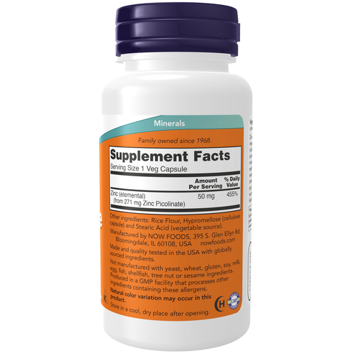 Zinc Picolinate 50 mg 120 Veg Capsules