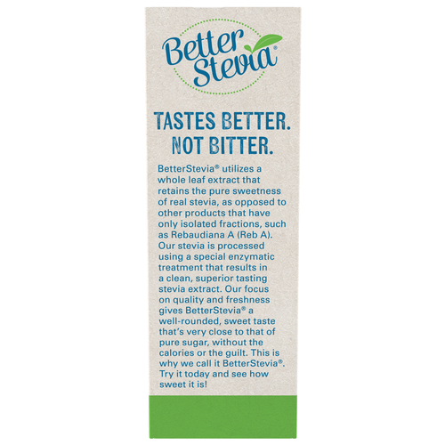 BetterStevia Packets Organic 75/Box