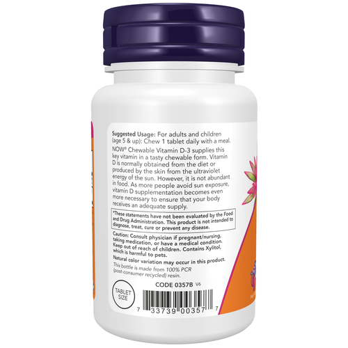 Vitamin D-3 1,000 IU 180 Chewables