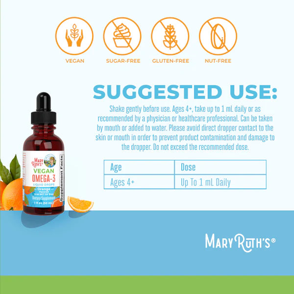 Vegan Omega-3 Liquid Drops 1 oz