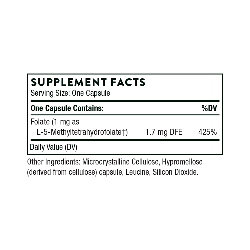 5-MTHF 1 mg - 60 Capsules