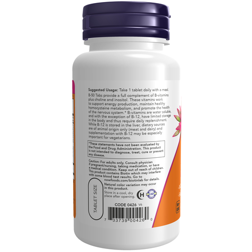 Vitamin B-50 100 Tablets