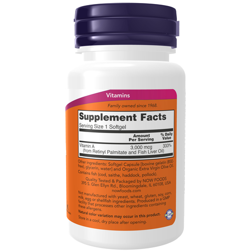 Vitamin A 10,000 100 Softgels