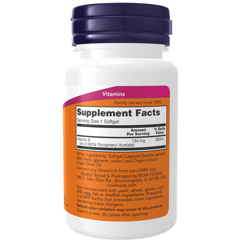 Vitamin E-200 D-Alpha Tocopheryl 100 Softgels