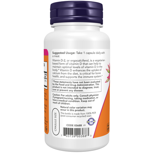 Vitamin D 1000 IU Dry 120 Veg Capsules