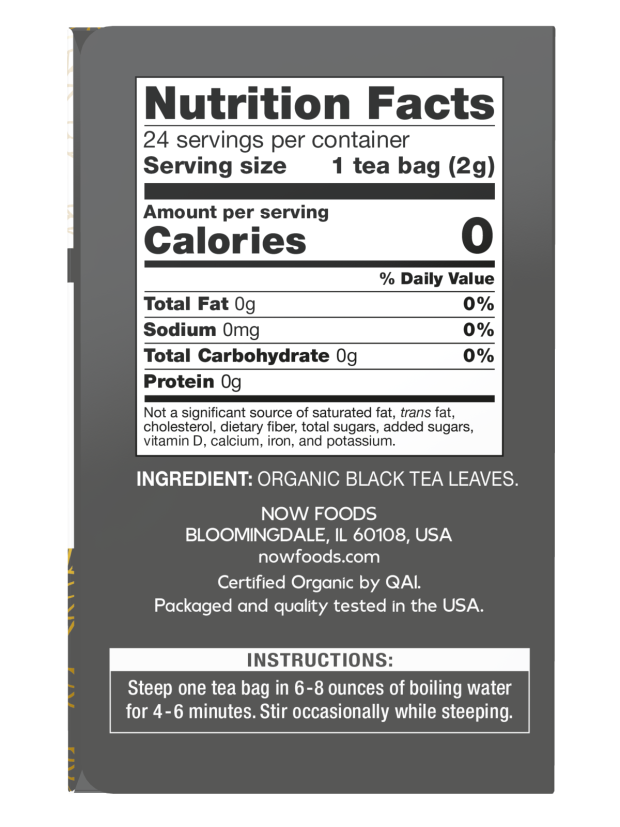 Black Tea Organic 24 Bags