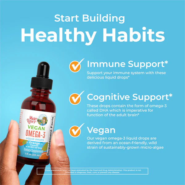 Vegan Omega-3 Liquid Drops 1 oz