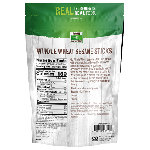 Whole Wheat Sesame Sticks 9 oz