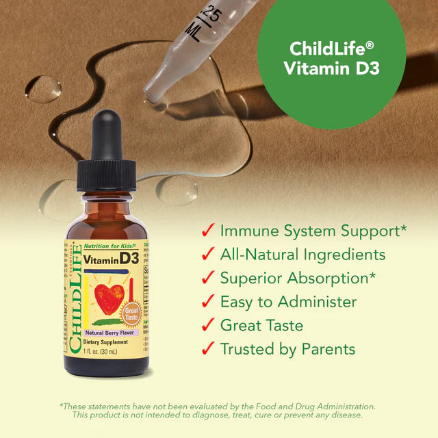 Vitamin D3 Drops 1 fl oz 30ml
