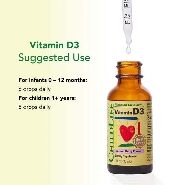 Vitamin D3 Drops 1 fl oz 30ml