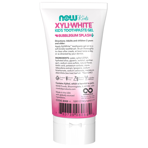 XyliWhite Bubblegum Splash Toothpaste Gel for Kids 3 oz Tube