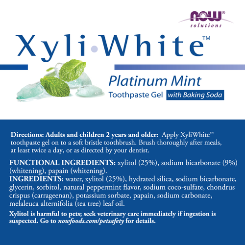 XyliWhite Platinum Mint Toothpaste Gel with Baking Soda 6.4 oz