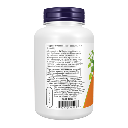 Ashwagandha 450 mg 180 Veg Capsules