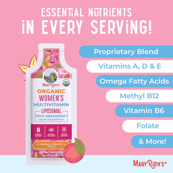 Women's Organic Multivitamin Liposomal Pouches 14 pouches - 0.5 oz each