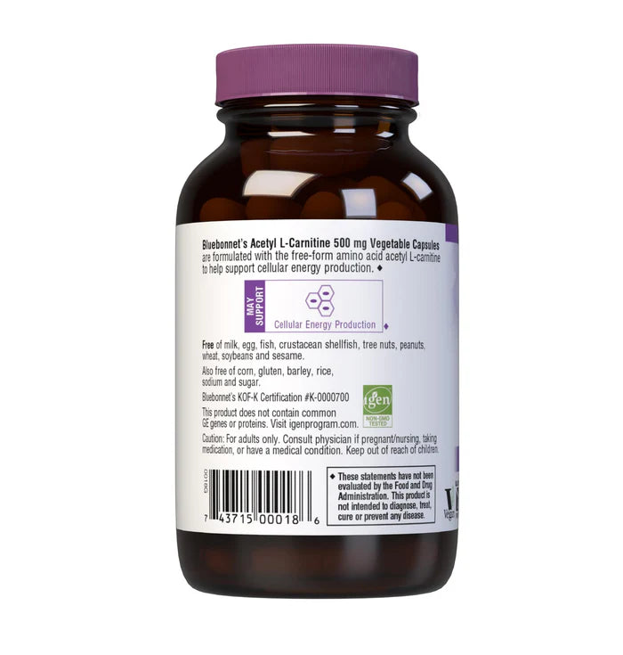 ACETYL L-CARNITINE 500 mg 60 VCaps
