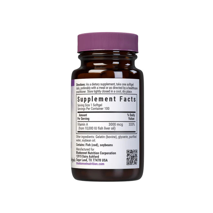 Vitamin A 3,000 mcg 10,000 IU 100 Softgels