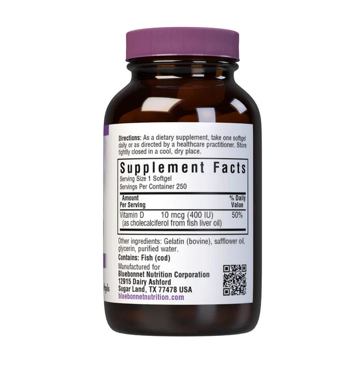 Vitamin D3 400 IU 250 Softgels