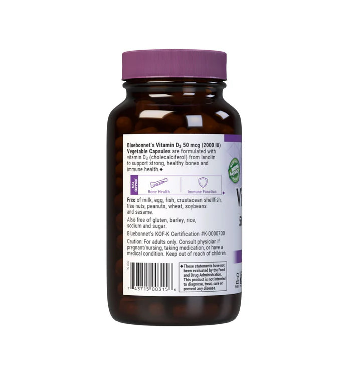 VITAMIN D3 2000 IU 50 mcg 180 VCAPS