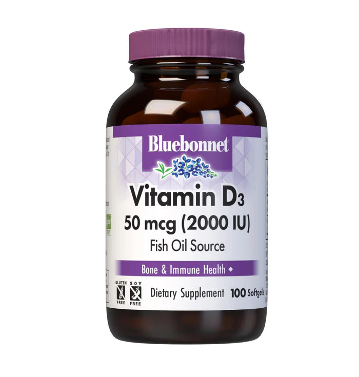 VITAMIN D3 50 mcg 2000 IU 100 Softgels