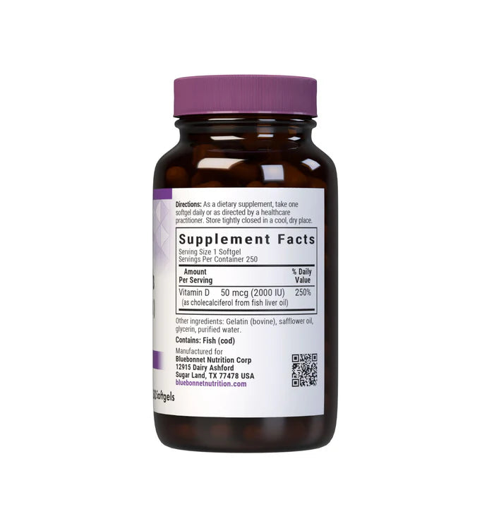 VITAMIN D3 50 mcg 2000 IU 250 VCAPS