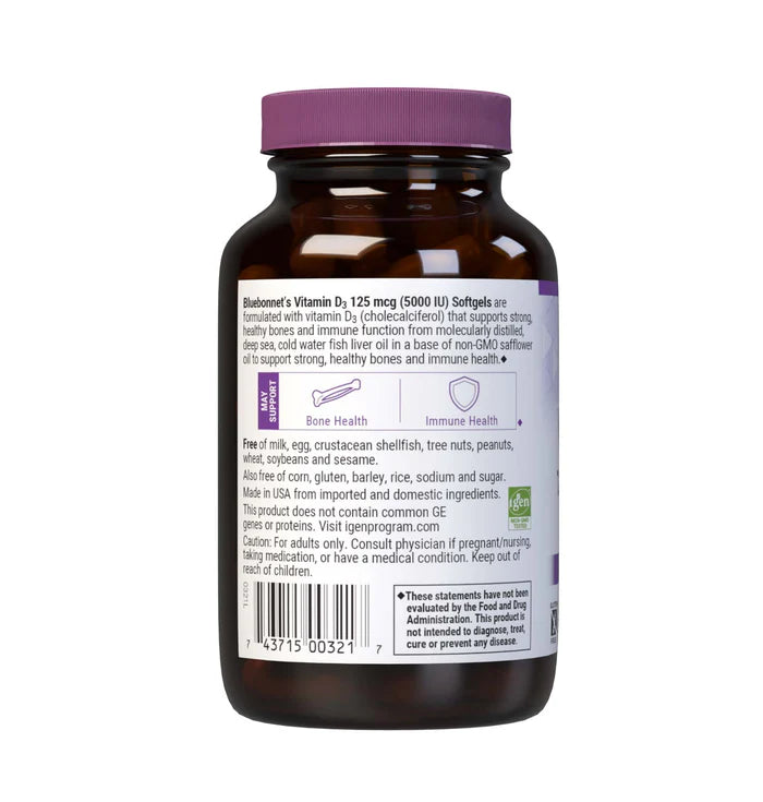 VITAMIN D3 5000 IU 100 Softgels