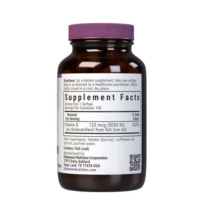 VITAMIN D3 5000 IU 100 Softgels