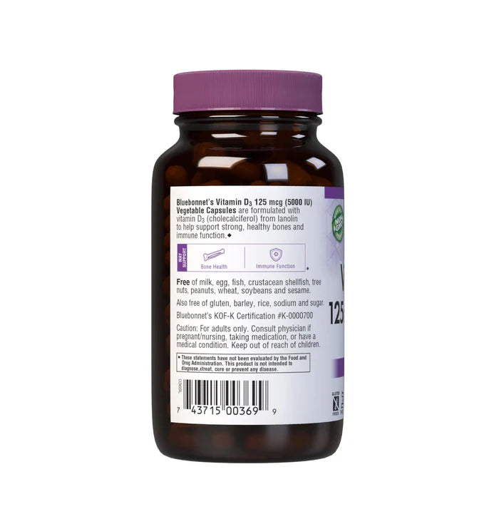 VITAMIN D3 5000 IU 125 mcg 120 VCAPS