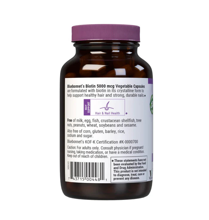 BIOTIN 5000 mcg 120 VCAPS