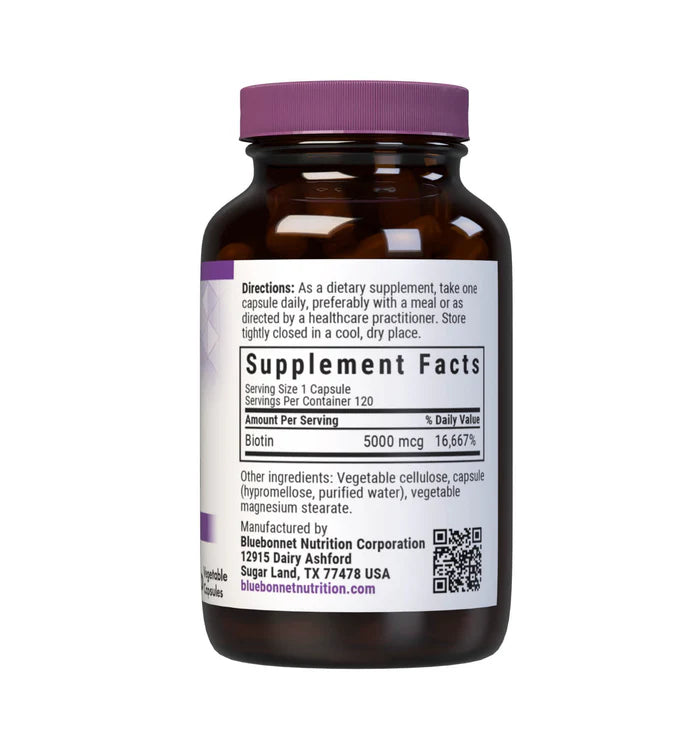 BIOTIN 5000 mcg 120 VCAPS