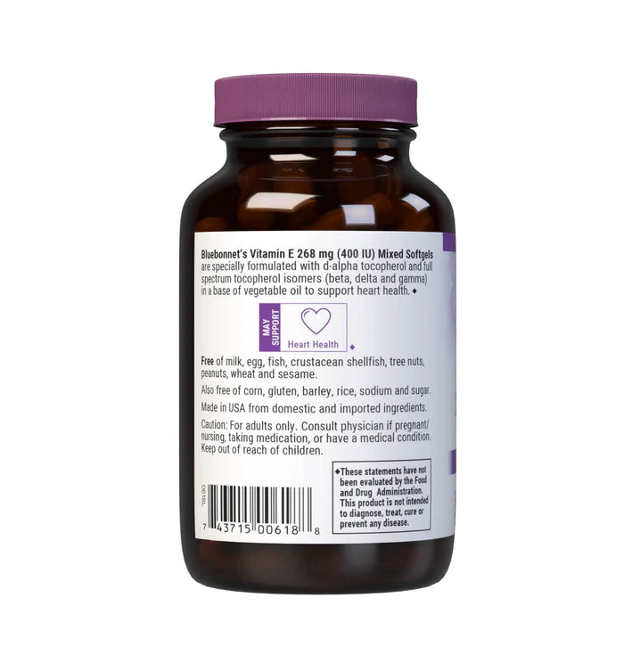 VITAMIN E 400 IU d-ALPHA & MIXED TOCOPHEROLS 100 Softgels