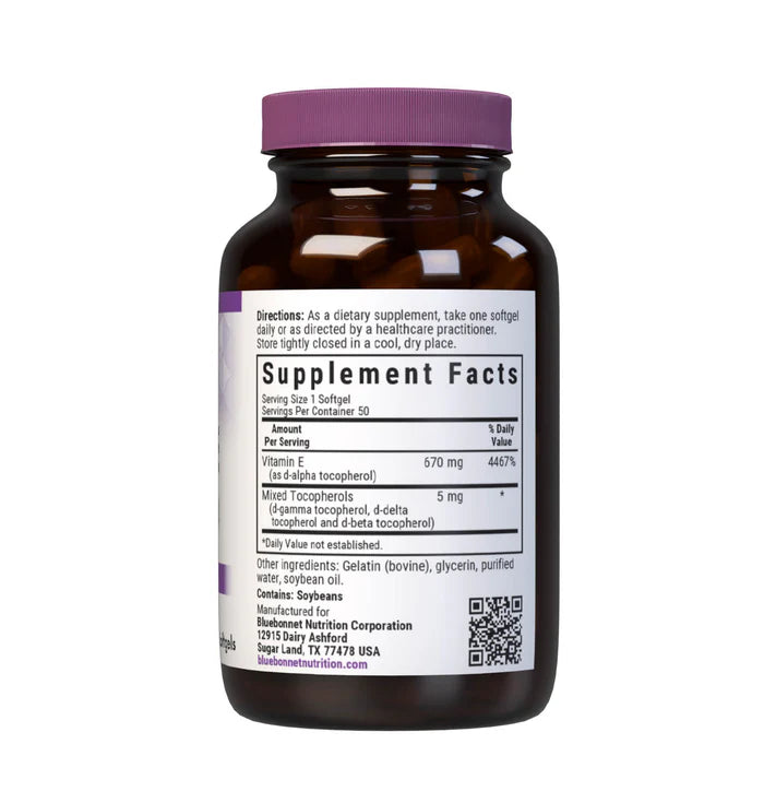VITAMIN E 1000 IU (670 mg) with Mixed Tocopherols 50 Softgels