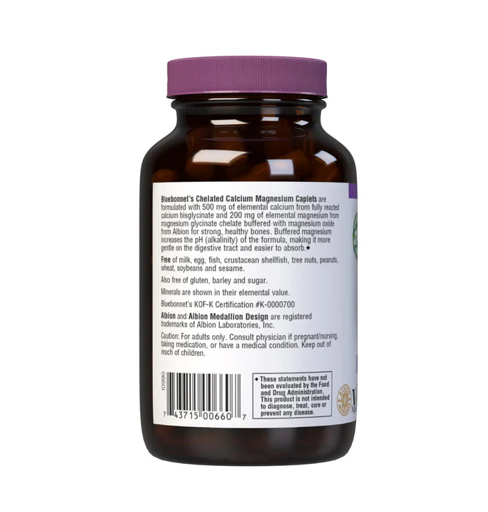 ALBION CHELATED CALCIUM MAGNESIUM 60 Caplets