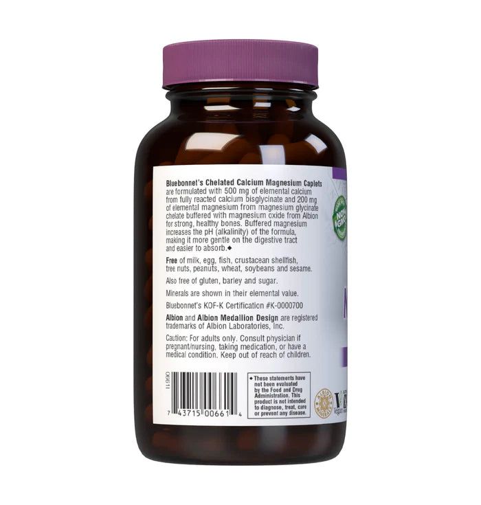 ALBION CHELATED CALCIUM MAGNESIUM 120 Caplets