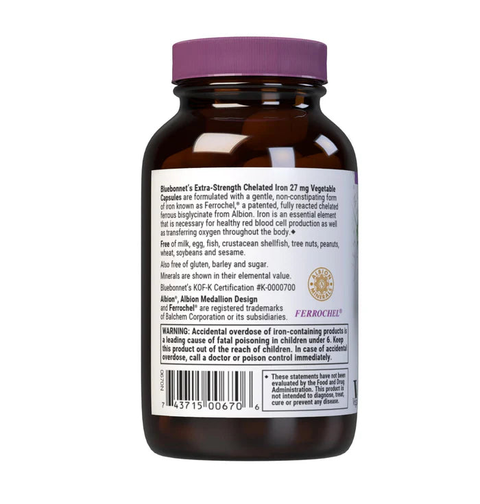 ALBION EXTRA-STRENGTH CHELATED IRON 27 mg 90 VCAPS