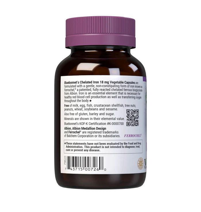 ALBION CHELATED IRON 18 mg 90 VCAPS